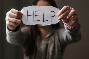 A person asking for help